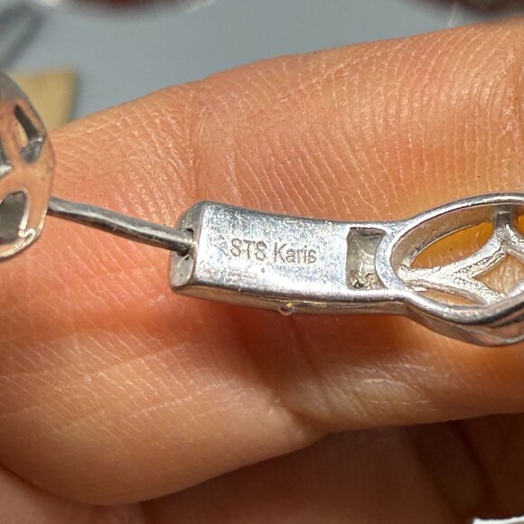 New Karis STS Swarovski Crystals Hoop Earrings Party Cocktail Evening Elegant - Picture 7 of 9